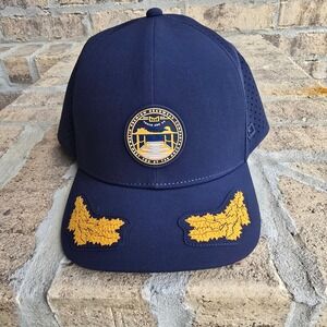 Melin A-Game Hydro Captains Collection Navy Blue Adjustable Snapback Hat Golf